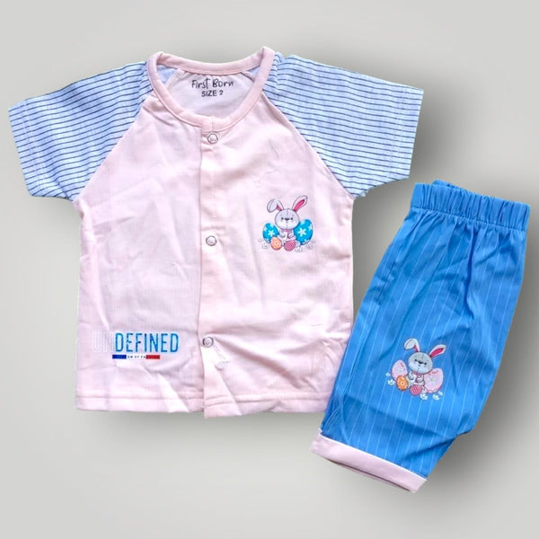 Rabbit & Egg Printed 2 Pc Suit